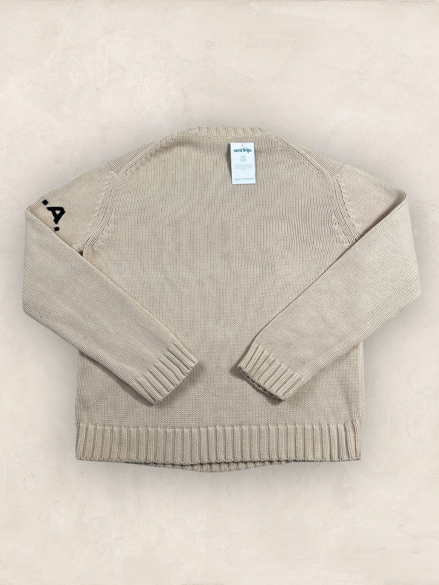 Pull Ralph Lauren Flag/Drapeau américain ref: 2603 - CREME - L - amifrip - Friperie en ligne et vêtements vintage