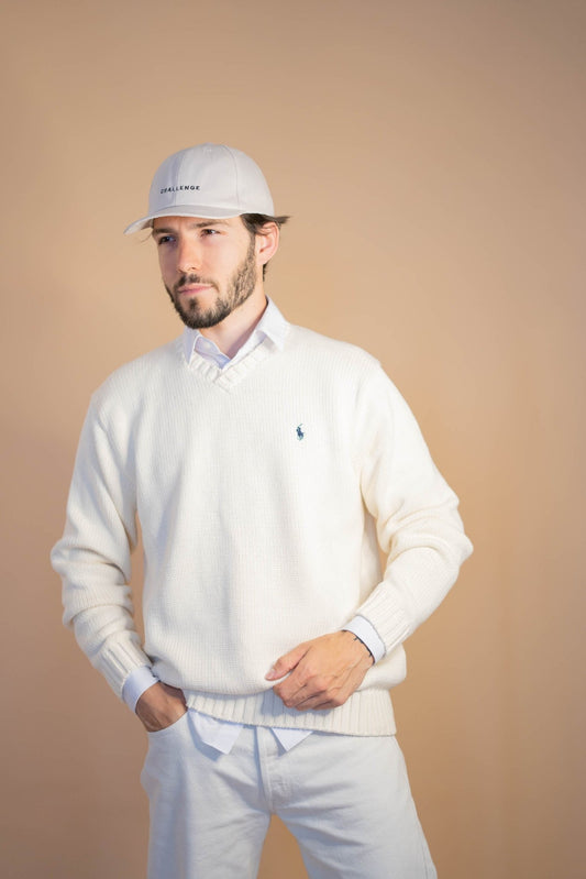 Pull Ralph Lauren Homme 412 - BEIGE - L - amifrip - Friperie en ligne et vêtements vintage