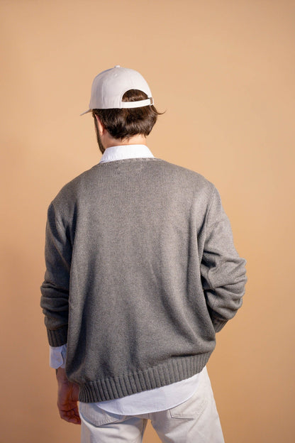 Pull Ralph Lauren Homme 414 - GRIS - XL - amifrip - Friperie en ligne et vêtements vintage