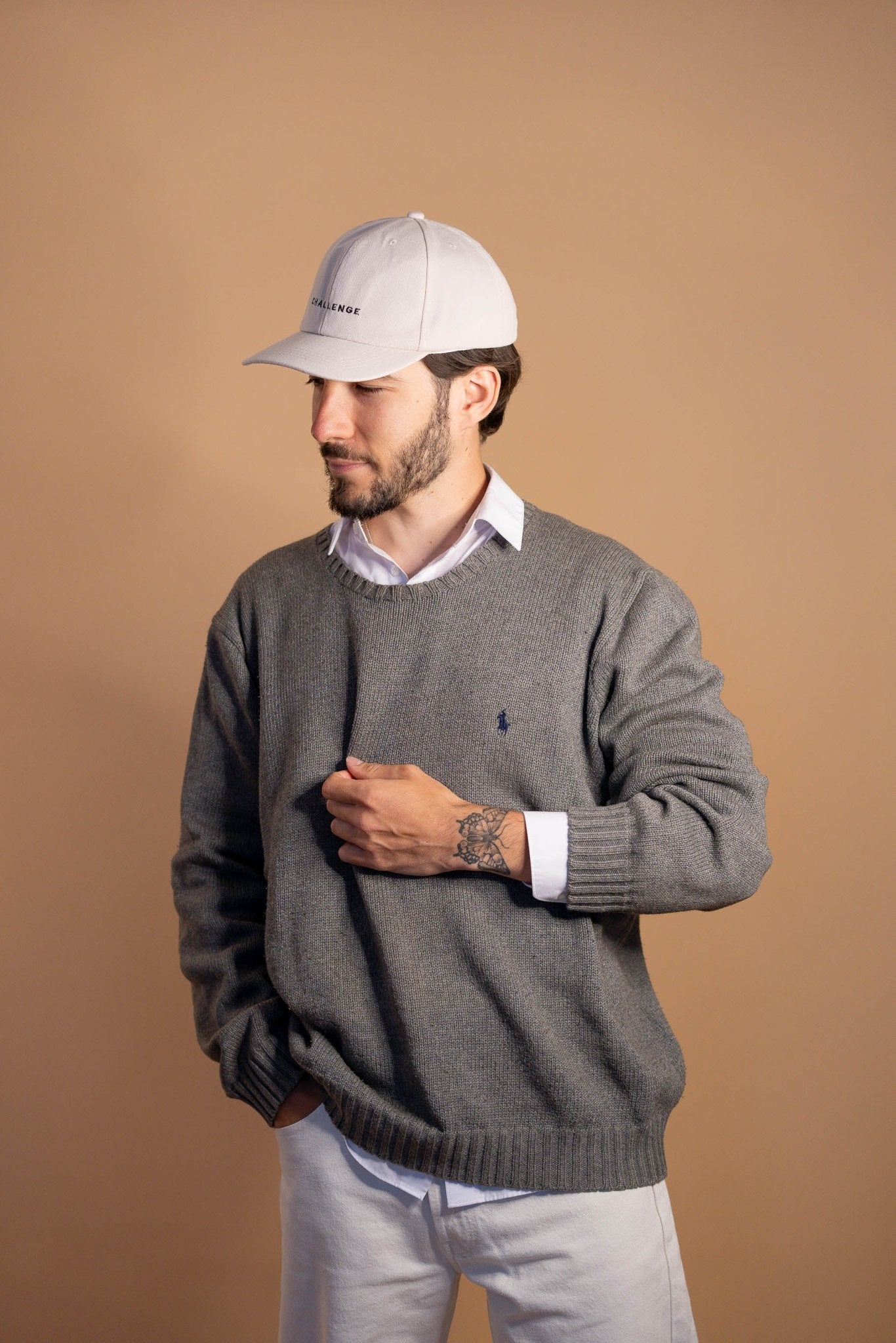 Pull Ralph Lauren Homme 414 - GRIS - XL - amifrip - Friperie en ligne et vêtements vintage