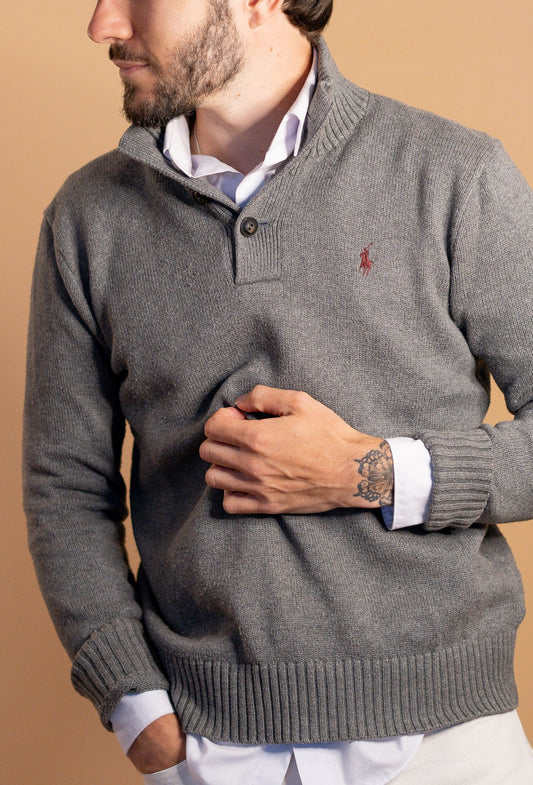 Pull Ralph Lauren homme 427 - GRIS - S - amifrip - Friperie en ligne et vêtements vintage