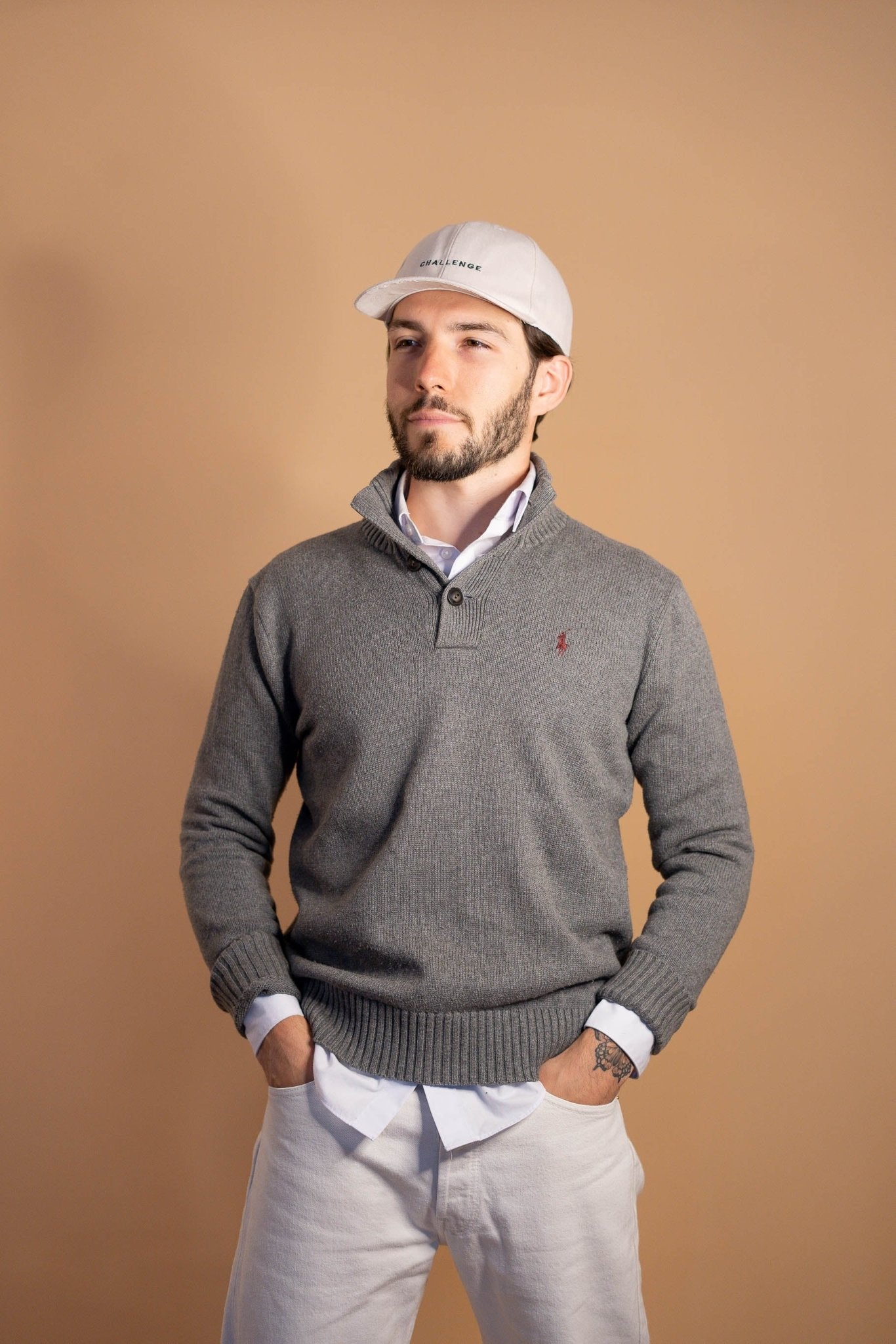 Pull Ralph Lauren homme 427 - GRIS - S - amifrip - Friperie en ligne et vêtements vintage