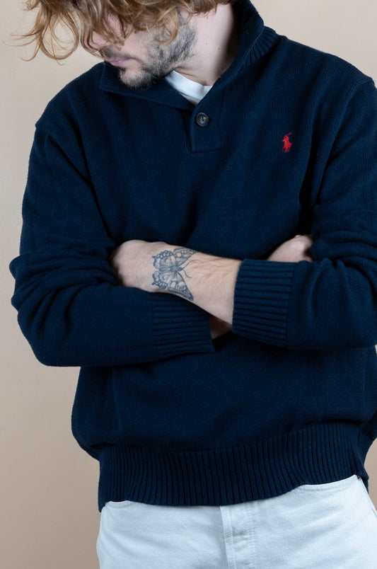 Pull Ralph Lauren ref: 1576 - BLEU MARINE - XL - amifrip - Friperie en ligne et vêtements vintage