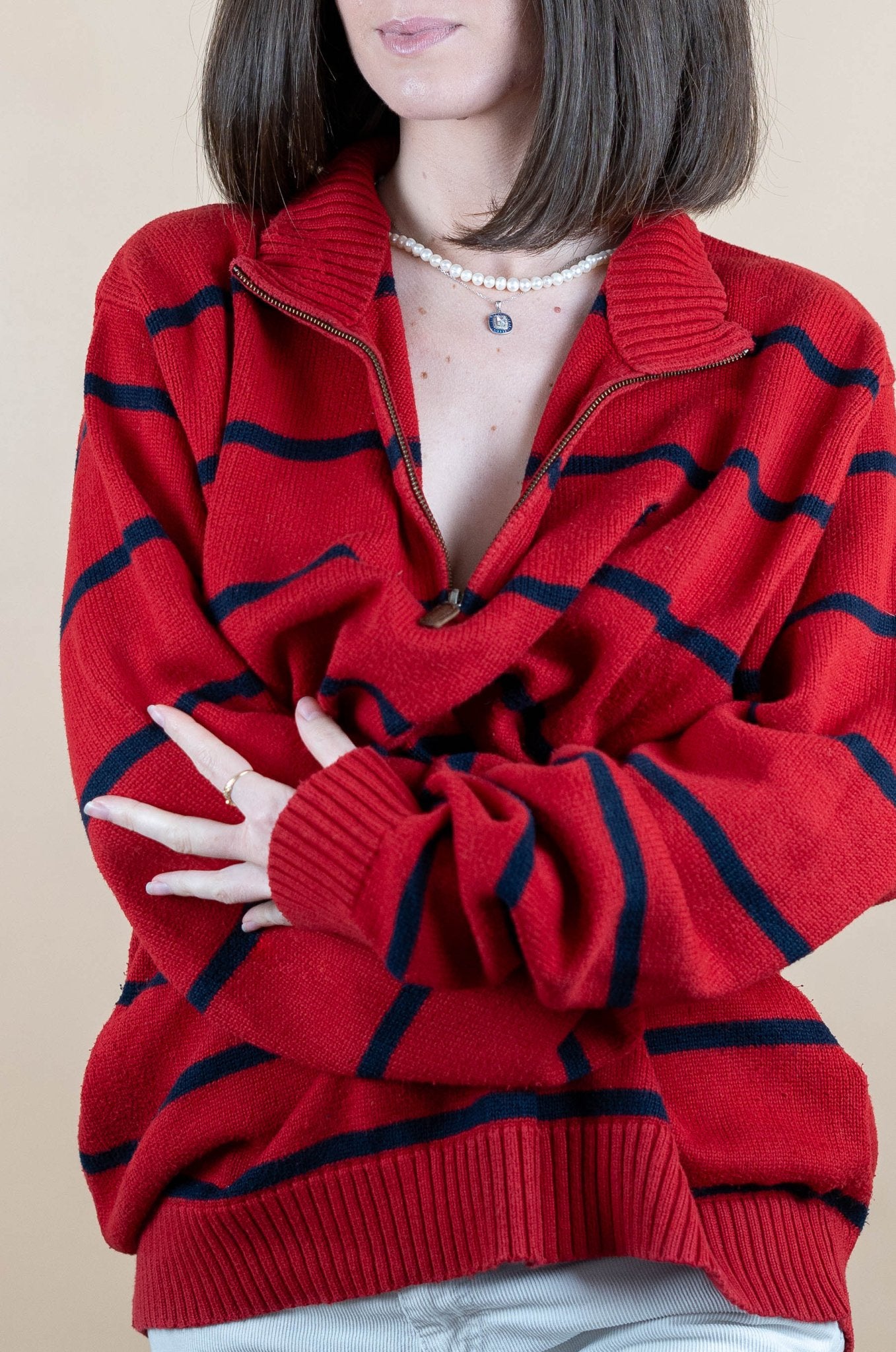 Pull Ralph Lauren ref: 1741 - ROUGE - 2XL - amifrip - Friperie en ligne et vêtements vintage