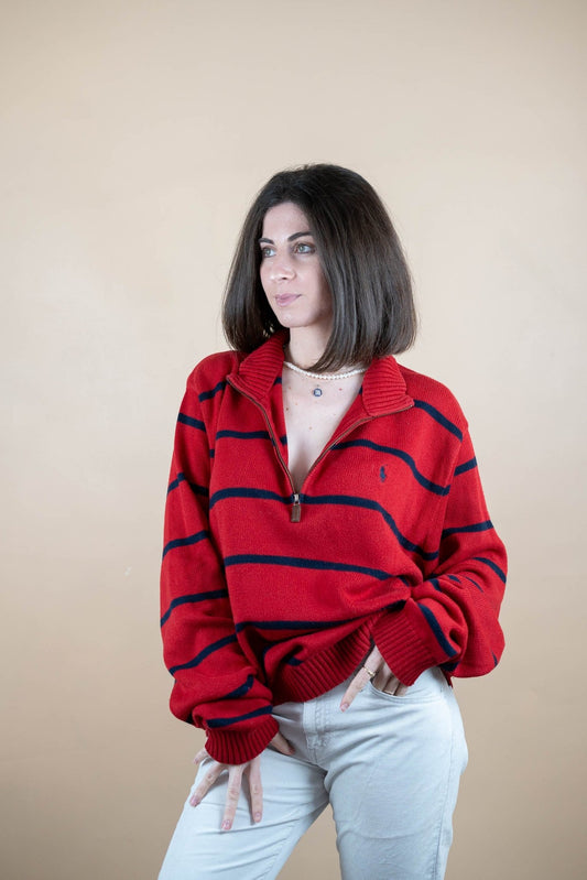 Pull Ralph Lauren ref: 1741 - ROUGE - 2XL - amifrip - Friperie en ligne et vêtements vintage