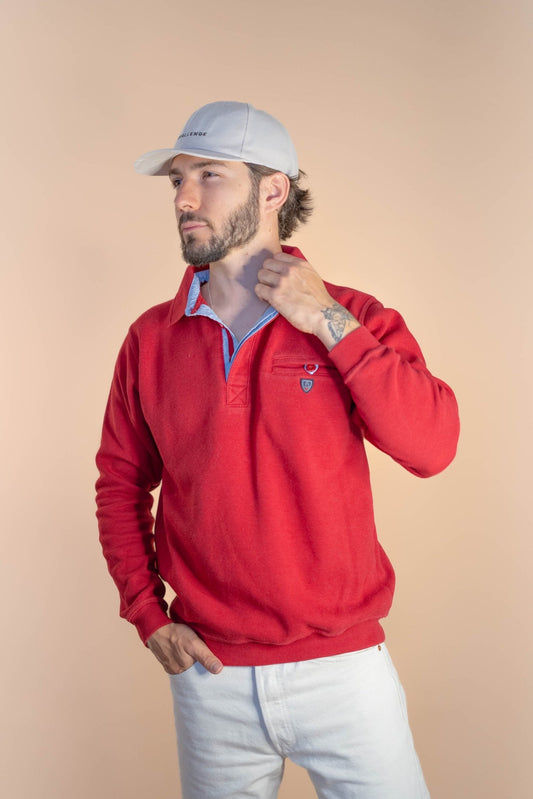 Pull Rouge Homme 943 - ROUGE - M - amifrip - Friperie en ligne et vêtements vintage