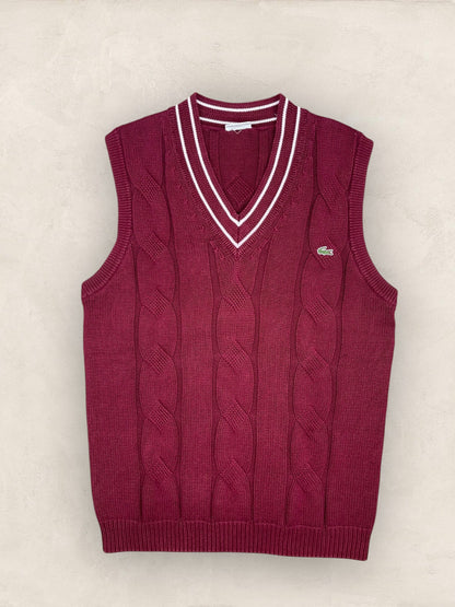 Pull Sans Manches Homme Lacoste Bordeaux L Ref:3705 - Bordeaux - L - amifrip