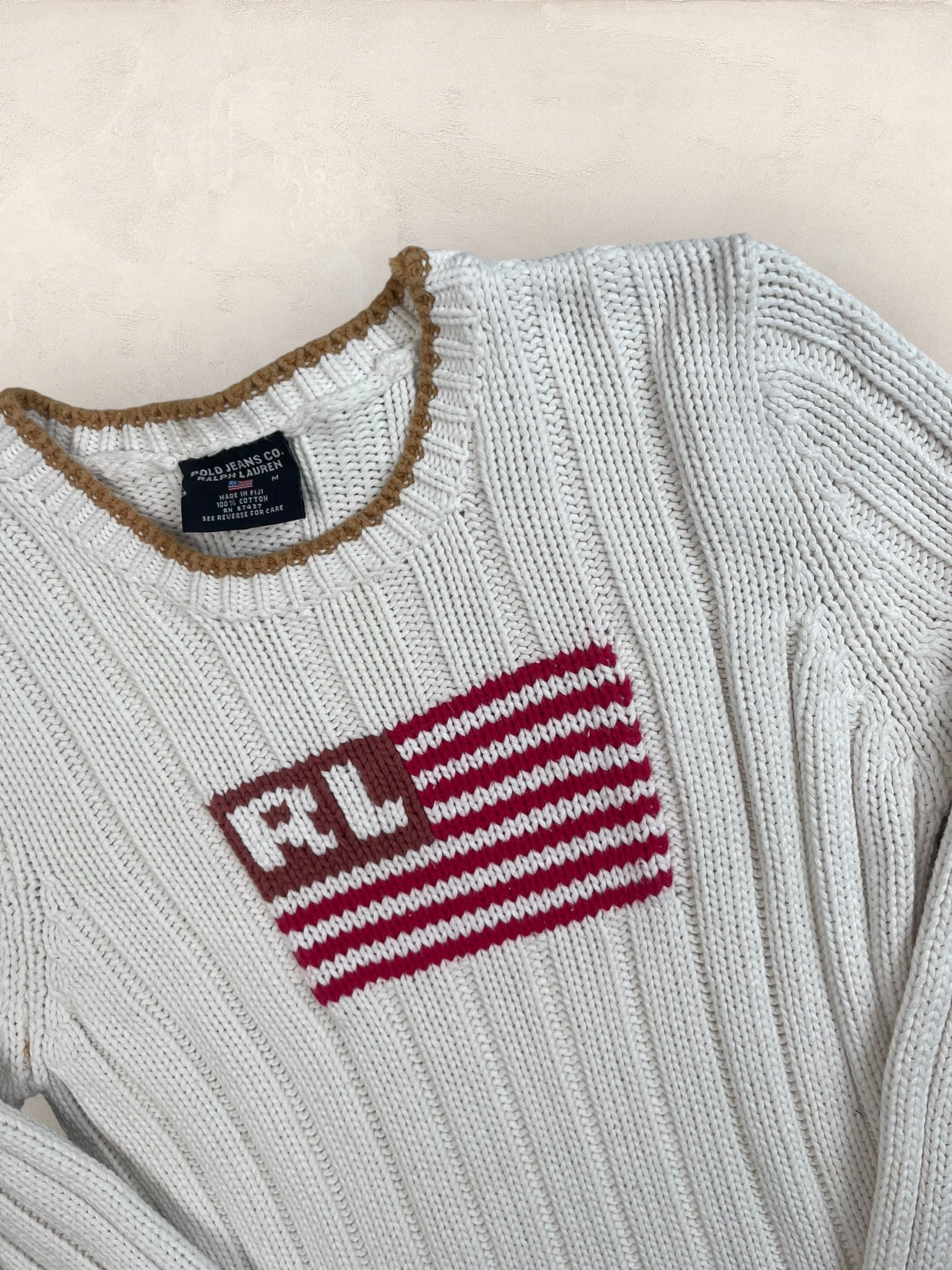 Pull sweat à capuche, Ralph Lauren Flag Drapeau USA, Blanc M Femme (2602) - Blanc - M - amifrip