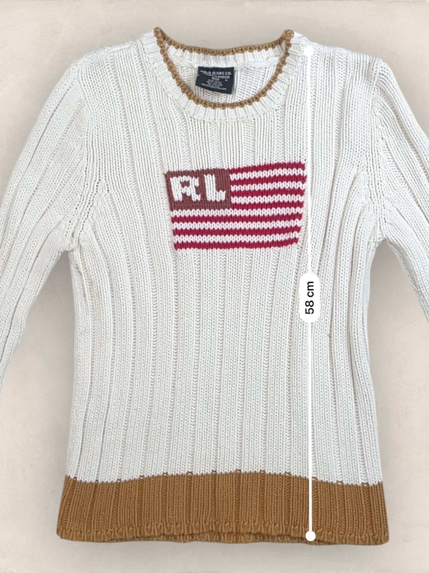 Pull sweat à capuche, Ralph Lauren Flag Drapeau USA, Blanc M Femme (2602) - Blanc - M - amifrip