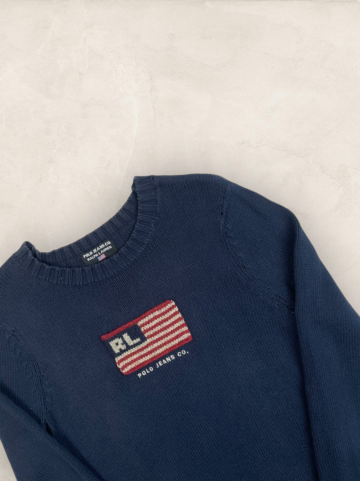 Pull sweat à capuche, Ralph Lauren Flag Drapeau USA, Crème L Femme (2585) - BLEU MARINE - S - amifrip