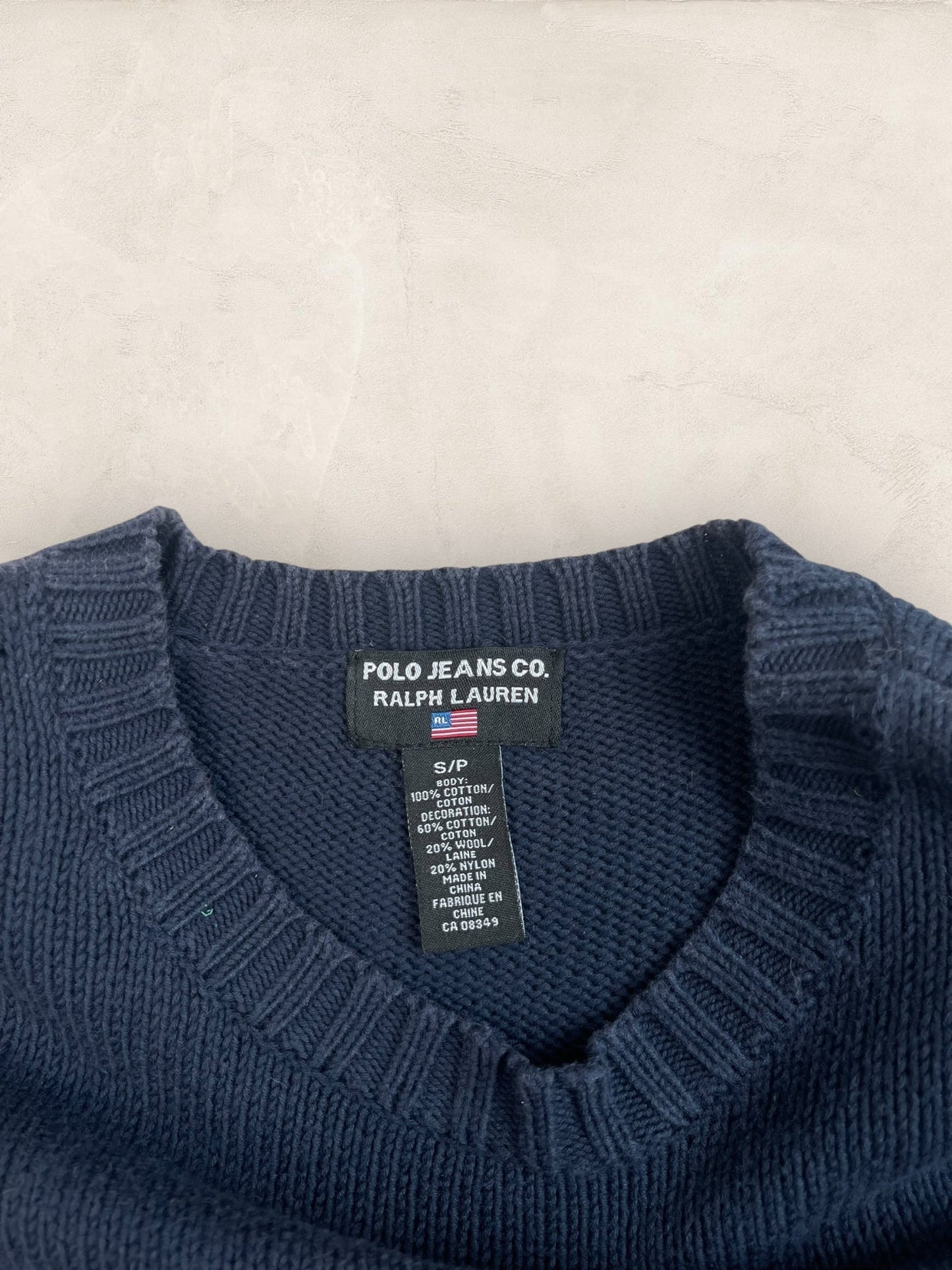 Pull sweat à capuche, Ralph Lauren Flag Drapeau USA, Crème L Femme (2585) - BLEU MARINE - S - amifrip