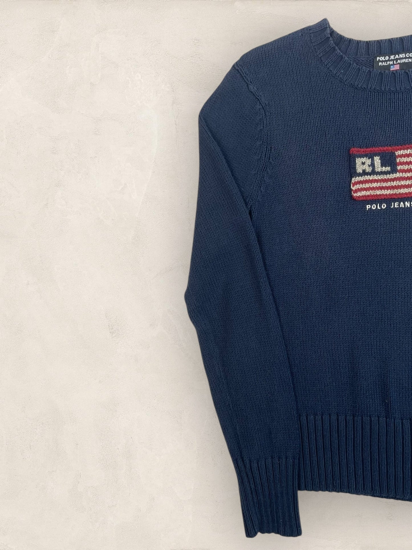 Pull sweat à capuche, Ralph Lauren Flag Drapeau USA, Crème L Femme (2585) - BLEU MARINE - S - amifrip