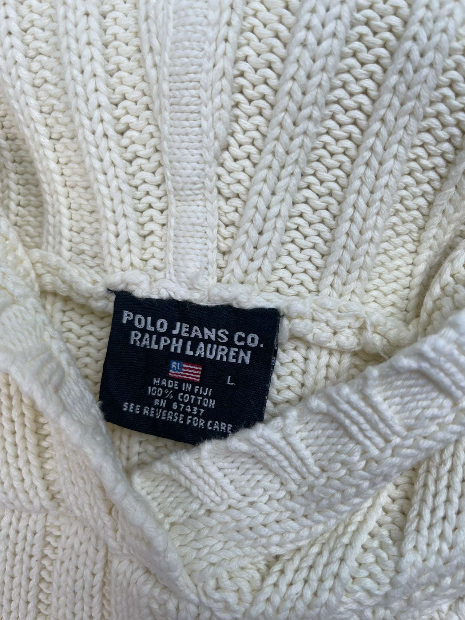 Pull sweat à capuche, Ralph Lauren Flag Drapeau USA, Crème L Femme (2591) - CREME - L - amifrip