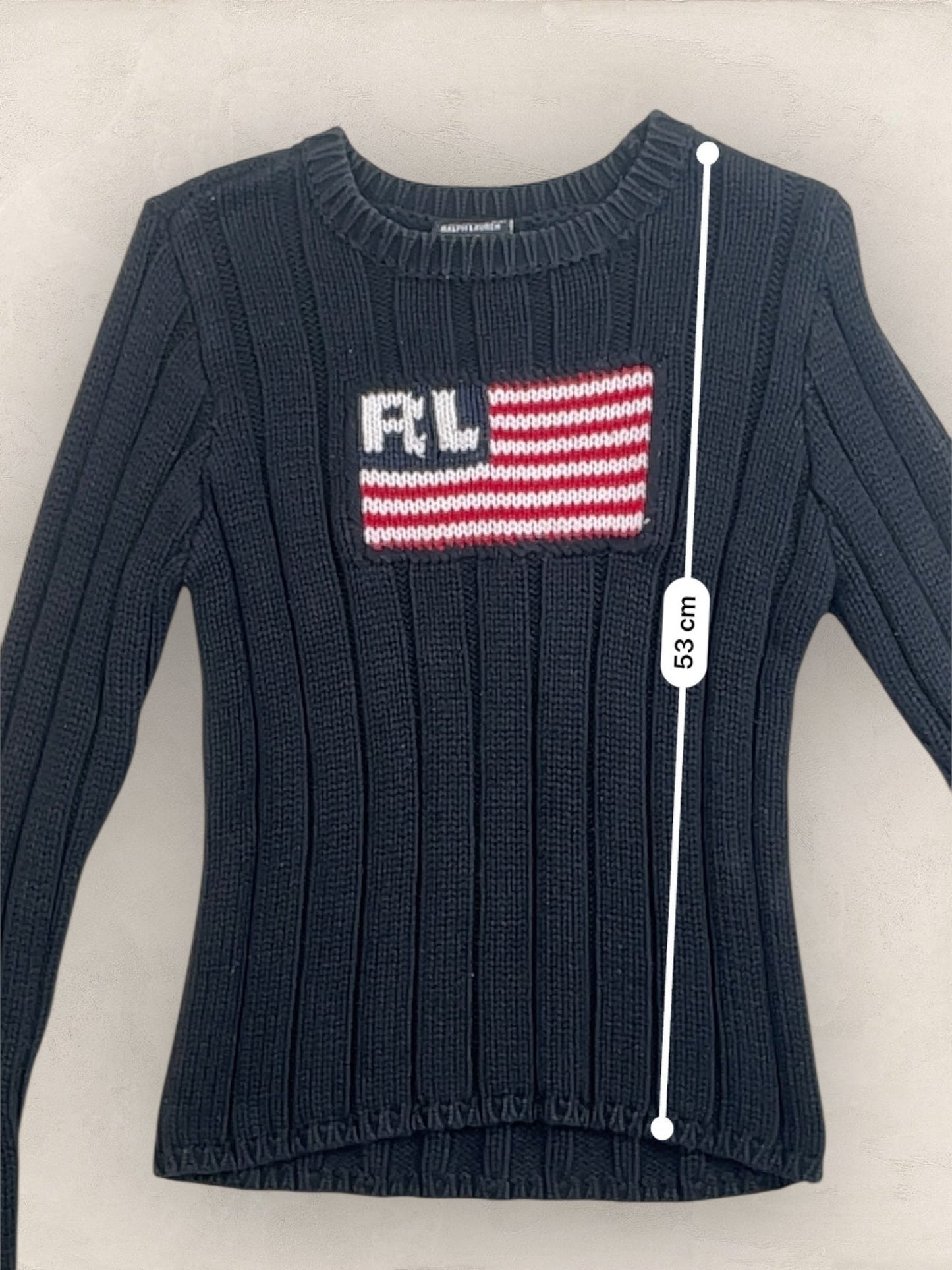 Pull sweat à capuche, Ralph Lauren Flag Drapeau USA, Noir M Femme (2607) - NOIR - M - amifrip