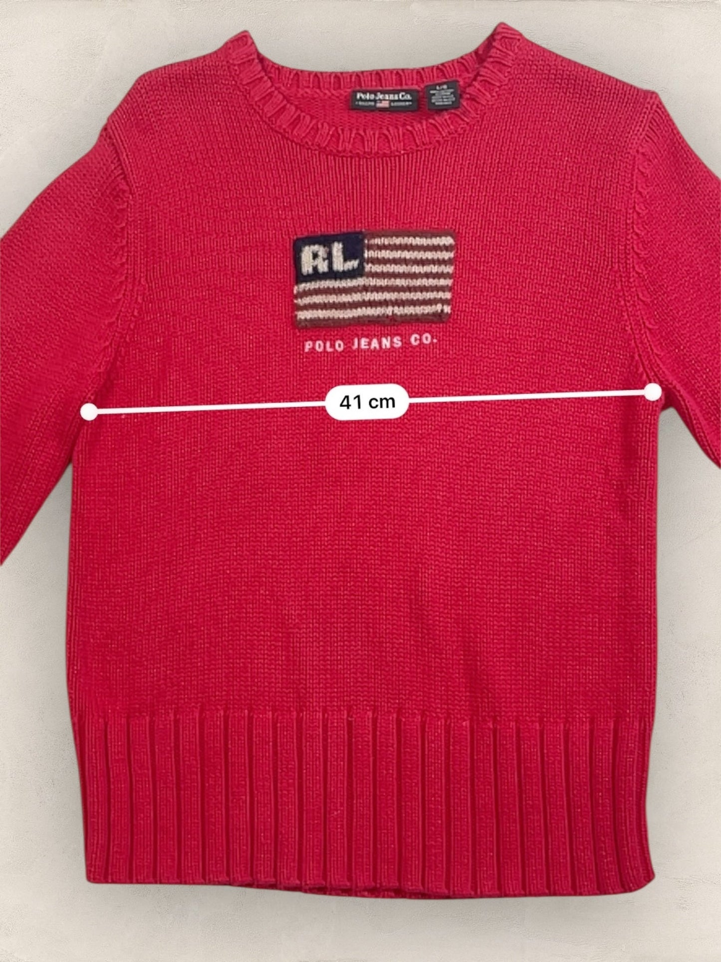 Pull sweat à capuche, Ralph Lauren Flag Drapeau USA, Rouge L Femme (2601) - ROUGE - L - amifrip