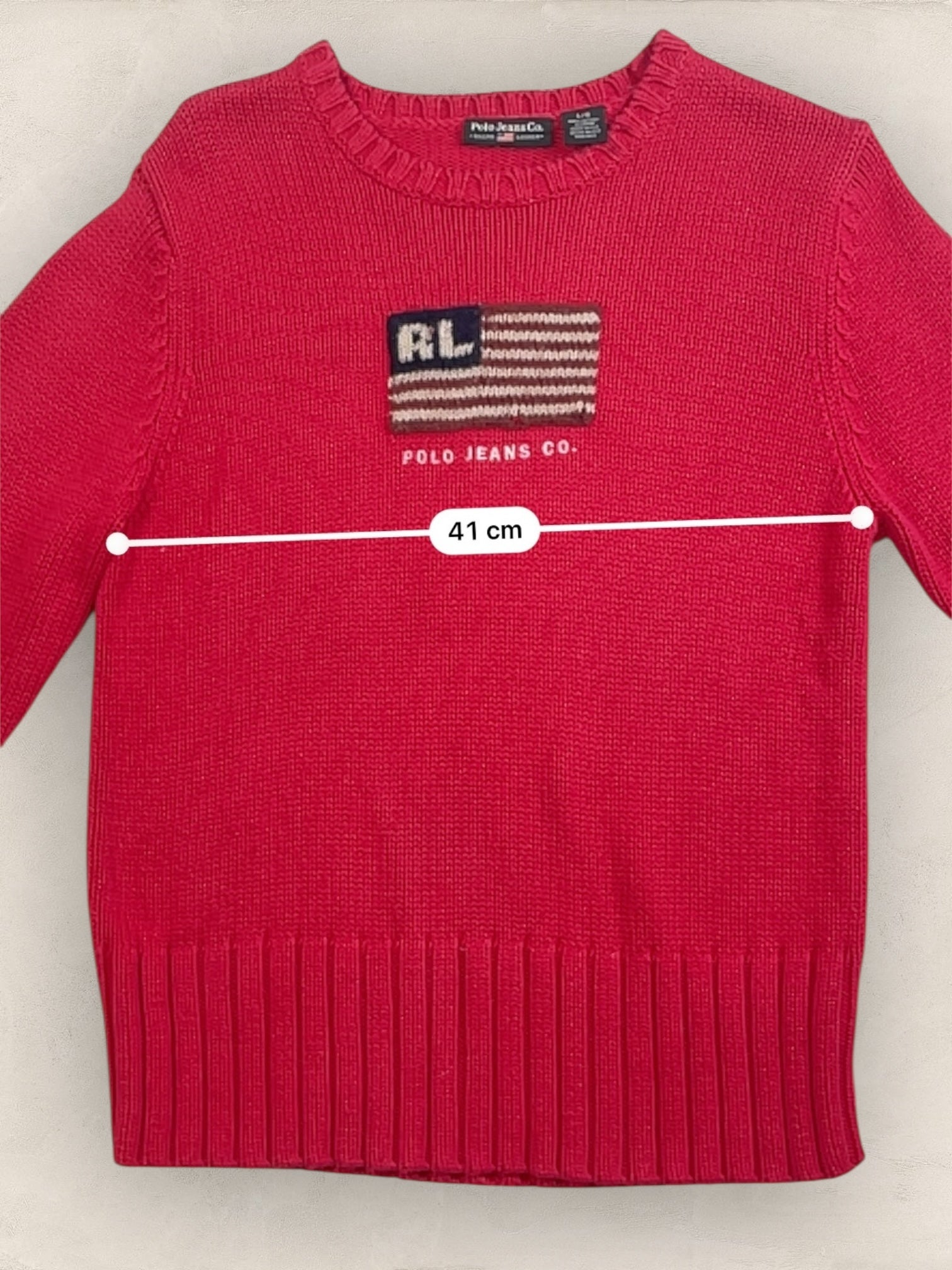 Pull sweat à capuche, Ralph Lauren Flag Drapeau USA, Rouge L Femme (2601) - ROUGE - L - amifrip
