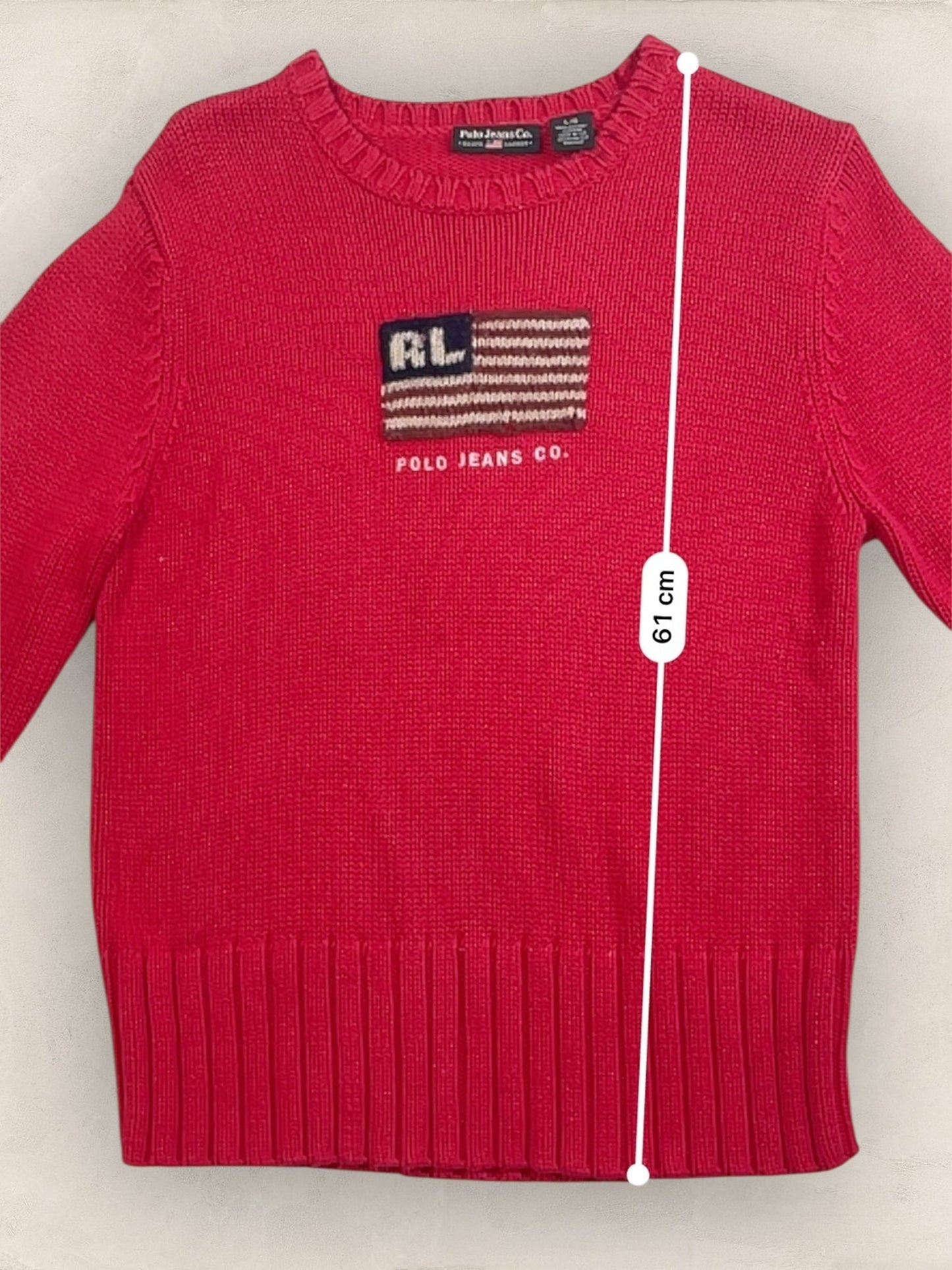 Pull sweat à capuche, Ralph Lauren Flag Drapeau USA, Rouge L Femme (2601) - ROUGE - L - amifrip