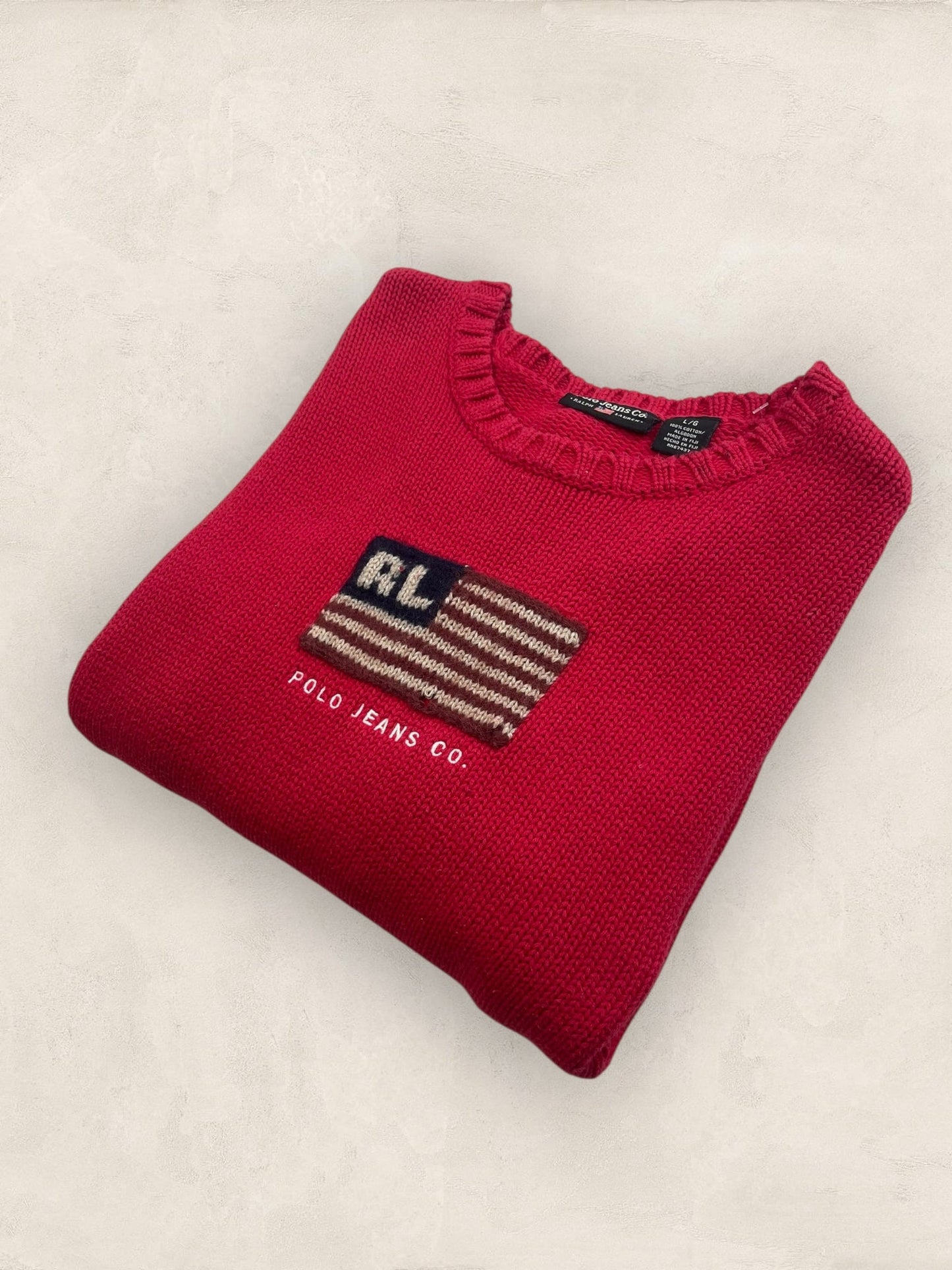 Pull sweat à capuche, Ralph Lauren Flag Drapeau USA, Rouge L Femme (2601) - ROUGE - L - amifrip