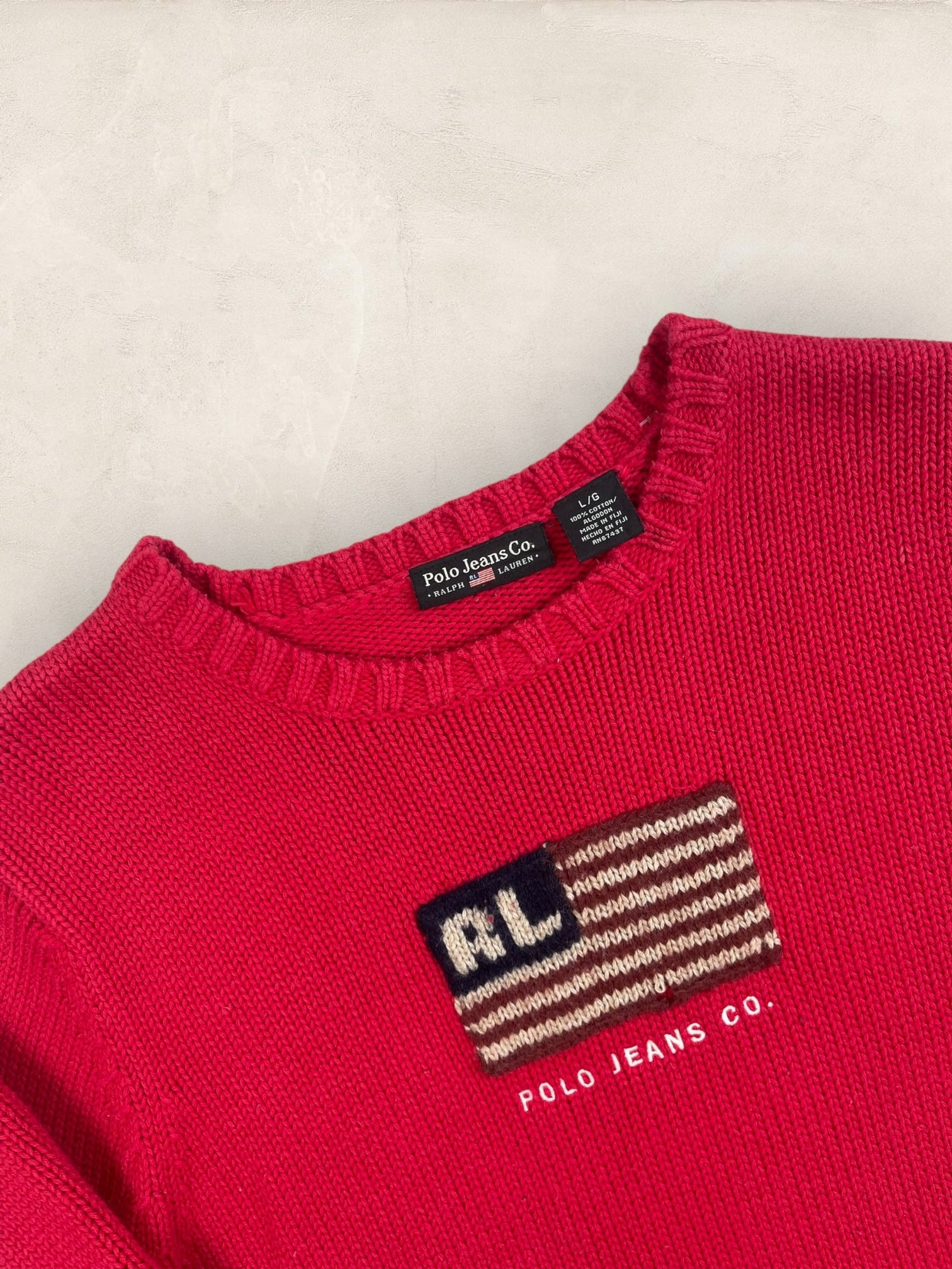 Pull sweat à capuche, Ralph Lauren Flag Drapeau USA, Rouge L Femme (2601) - ROUGE - L - amifrip