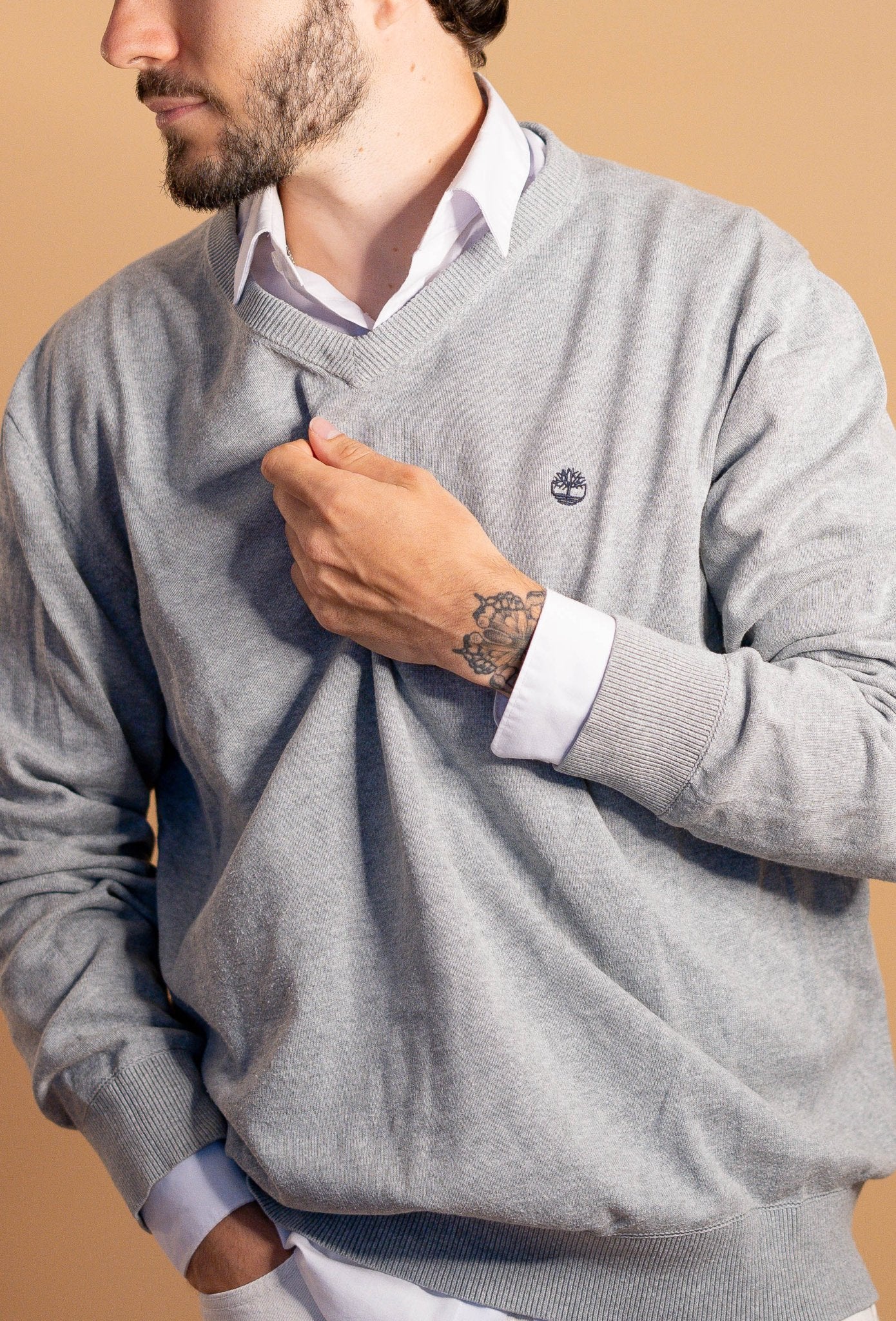 Pull Timberland Homme 35 - GRIS - XL - amifrip - Friperie en ligne et vêtements vintage