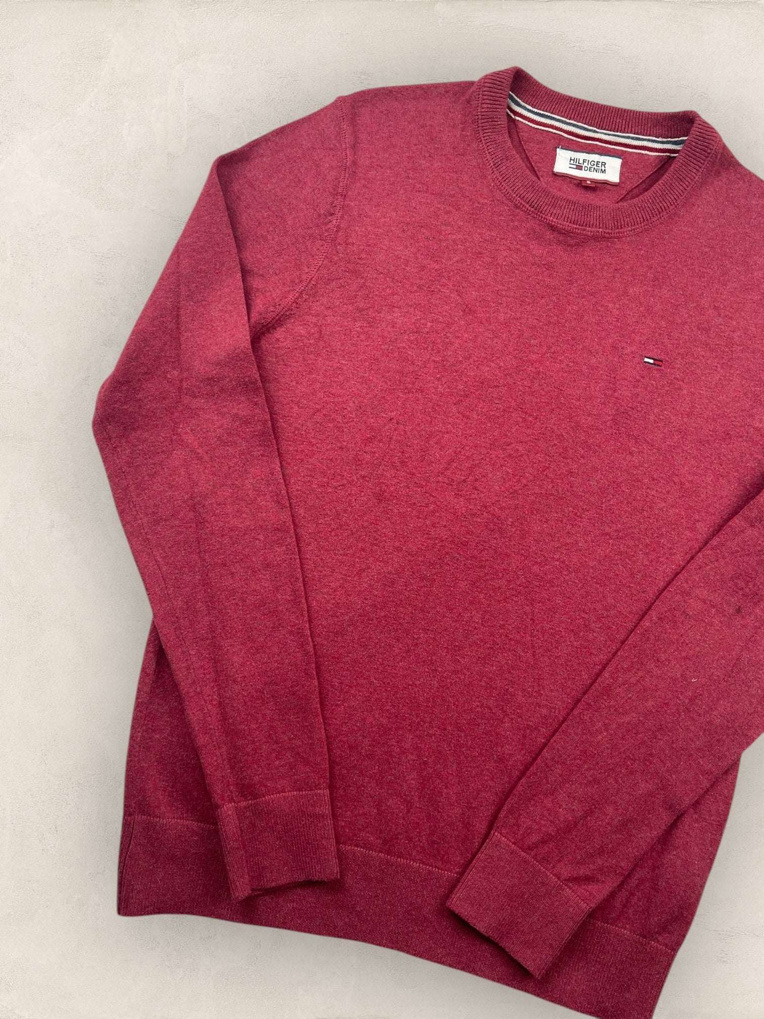 Pull Tommy Hilfiger Bordeaux S Homme Ref : 8 - Bordeaux - S - amifrip - Friperie en ligne et vêtements vintage