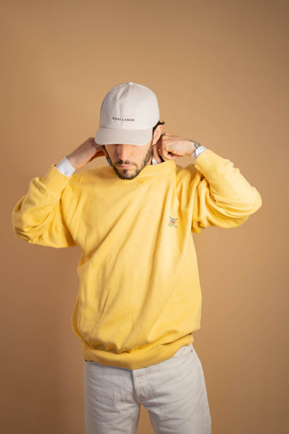 Pull Tommy Hilfiger Homme - JAUNE - L - amifrip - Friperie en ligne et vêtements vintage