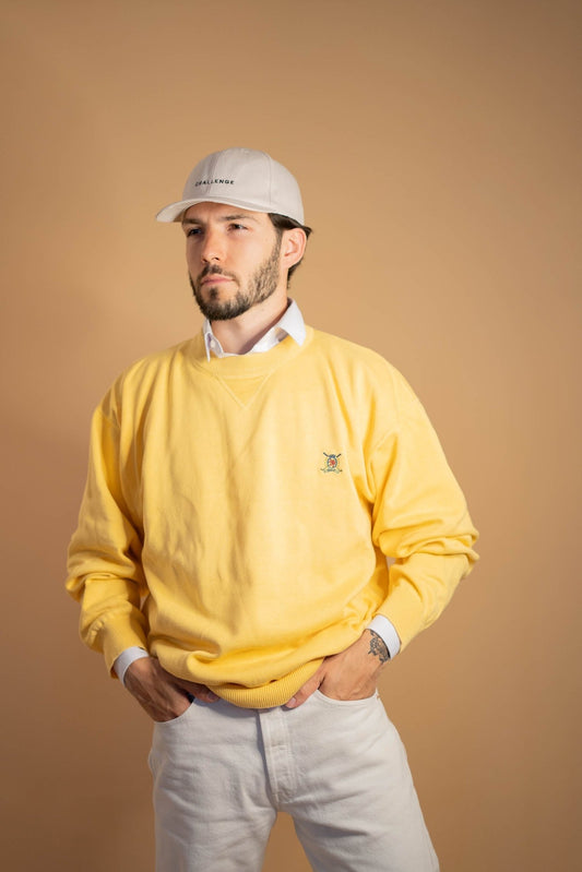 Pull Tommy Hilfiger Homme - JAUNE - L - amifrip - Friperie en ligne et vêtements vintage