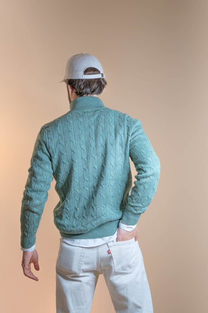 Pull Torsadée Ralph Lauren Homme 487 - VERT - S - amifrip - Friperie en ligne et vêtements vintage