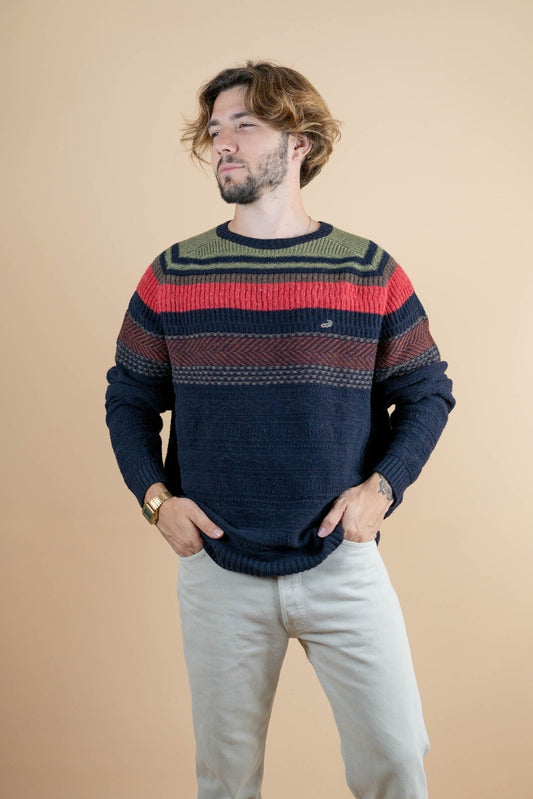 Pull Vintage Crocodile ref: 125 - MULTICOLORE - XL - amifrip - Friperie en ligne et vêtements vintage