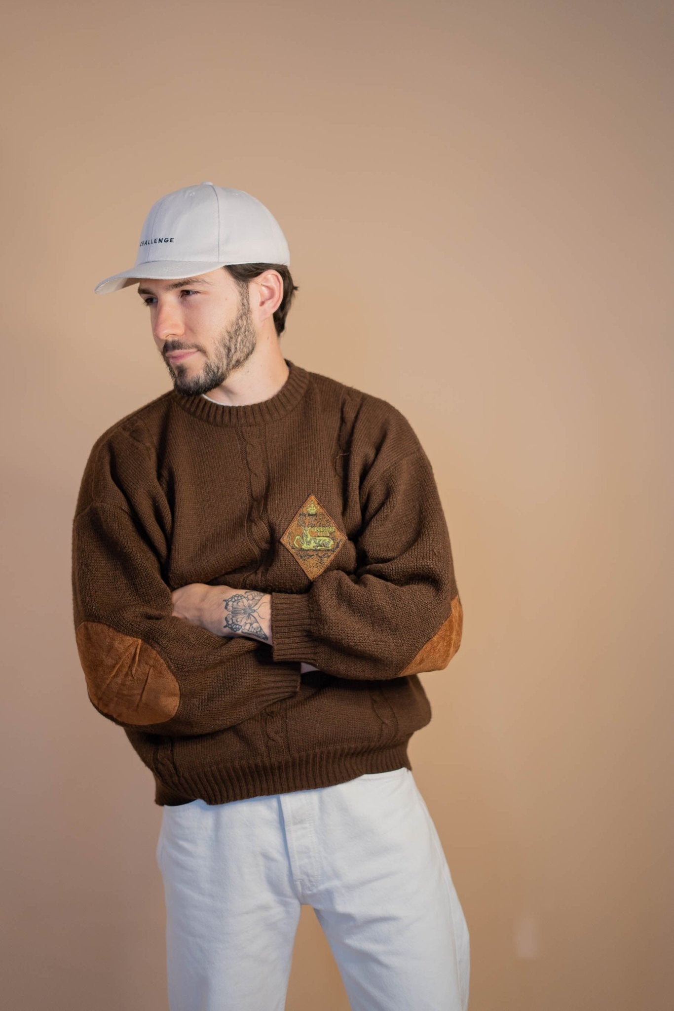 Pull Vintage Homme 562 - MARRON - L - amifrip - Friperie en ligne et vêtements vintage
