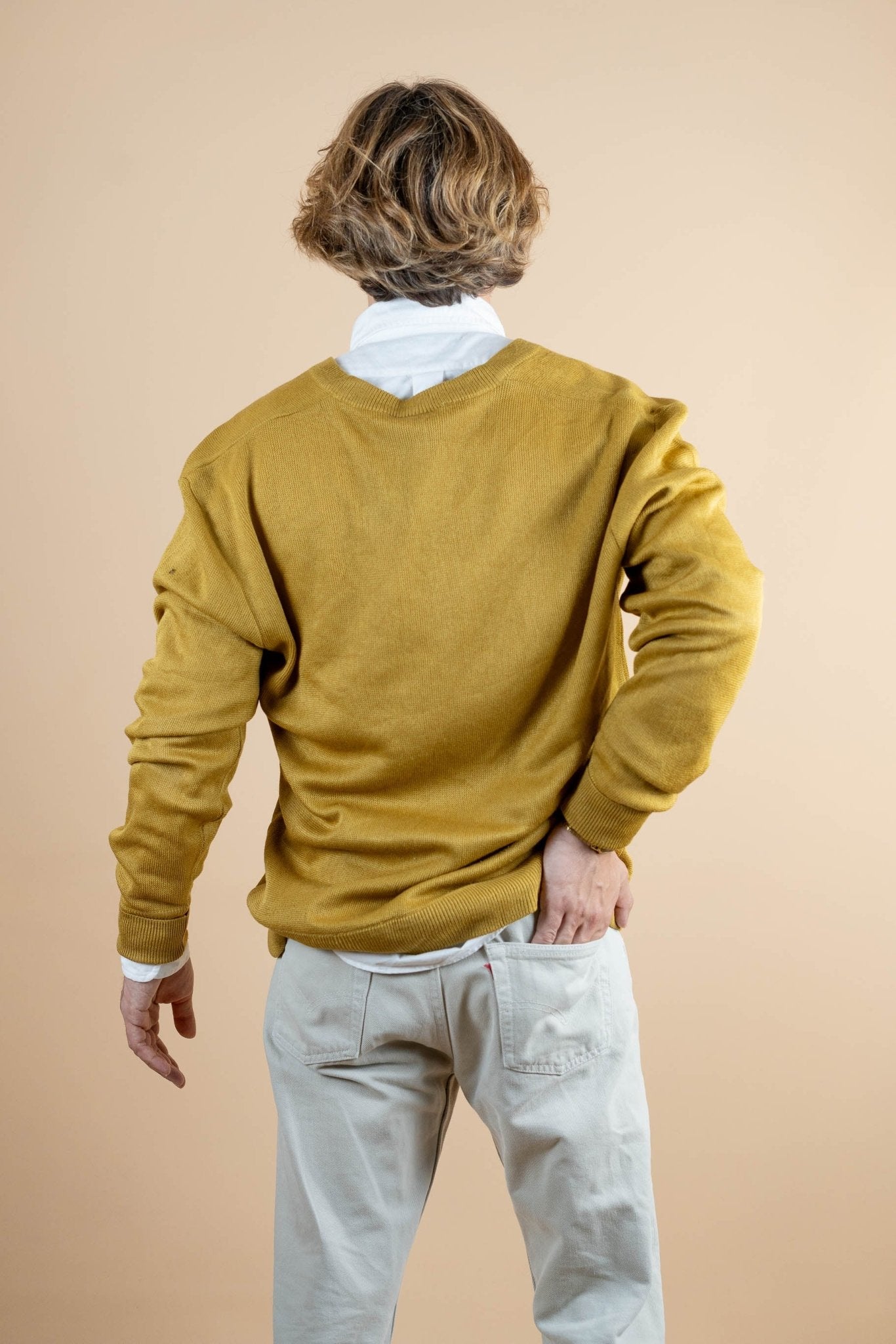 Pull Vintage Lacoste ref: 1238 - MOUTARDE - XL - amifrip - Friperie en ligne et vêtements vintage