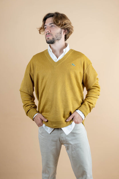 Pull Vintage Lacoste ref: 1238 - MOUTARDE - XL - amifrip - Friperie en ligne et vêtements vintage