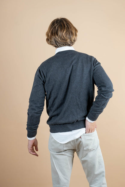Pull Vintage Lacoste ref: 1239 - GRIS - L - amifrip - Friperie en ligne et vêtements vintage