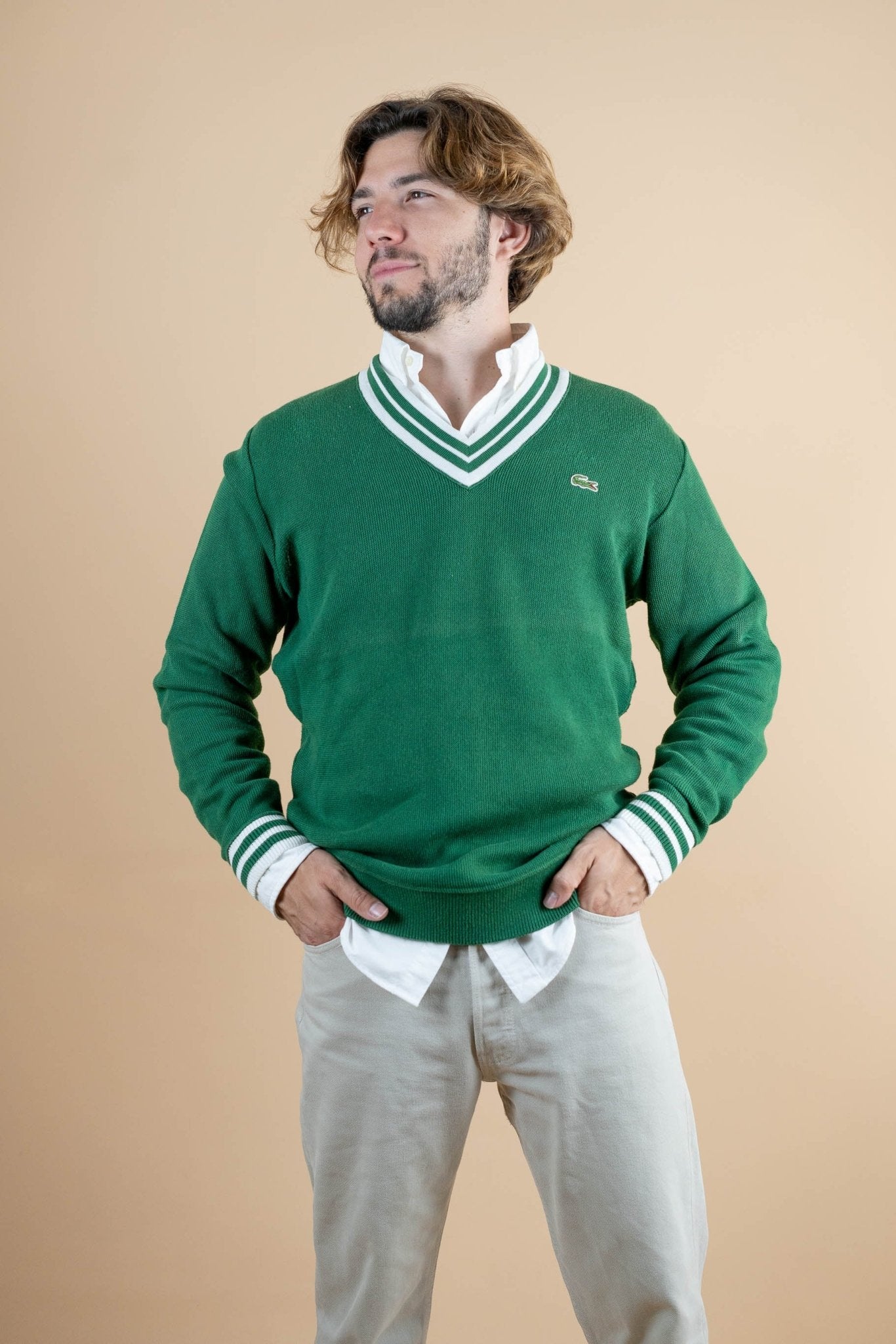 Pull Vintage Lacoste ref: 1251 - VERT - L - amifrip - Friperie en ligne et vêtements vintage