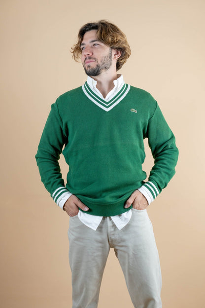 Pull Vintage Lacoste ref: 1251 - VERT - L - amifrip - Friperie en ligne et vêtements vintage