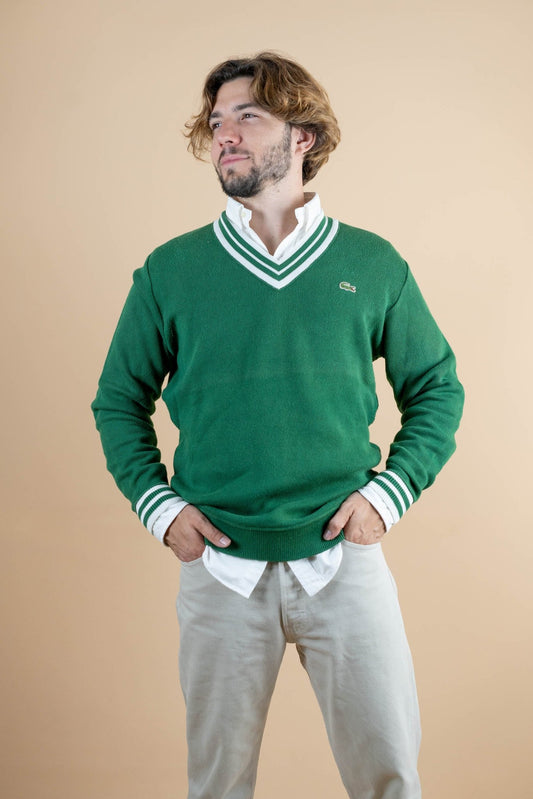 Pull Vintage Lacoste ref: 1251 - VERT - L - amifrip - Friperie en ligne et vêtements vintage