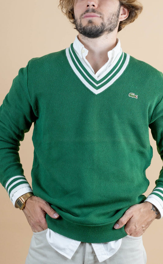 Pull Vintage Lacoste ref: 1251 - VERT - L - amifrip - Friperie en ligne et vêtements vintage