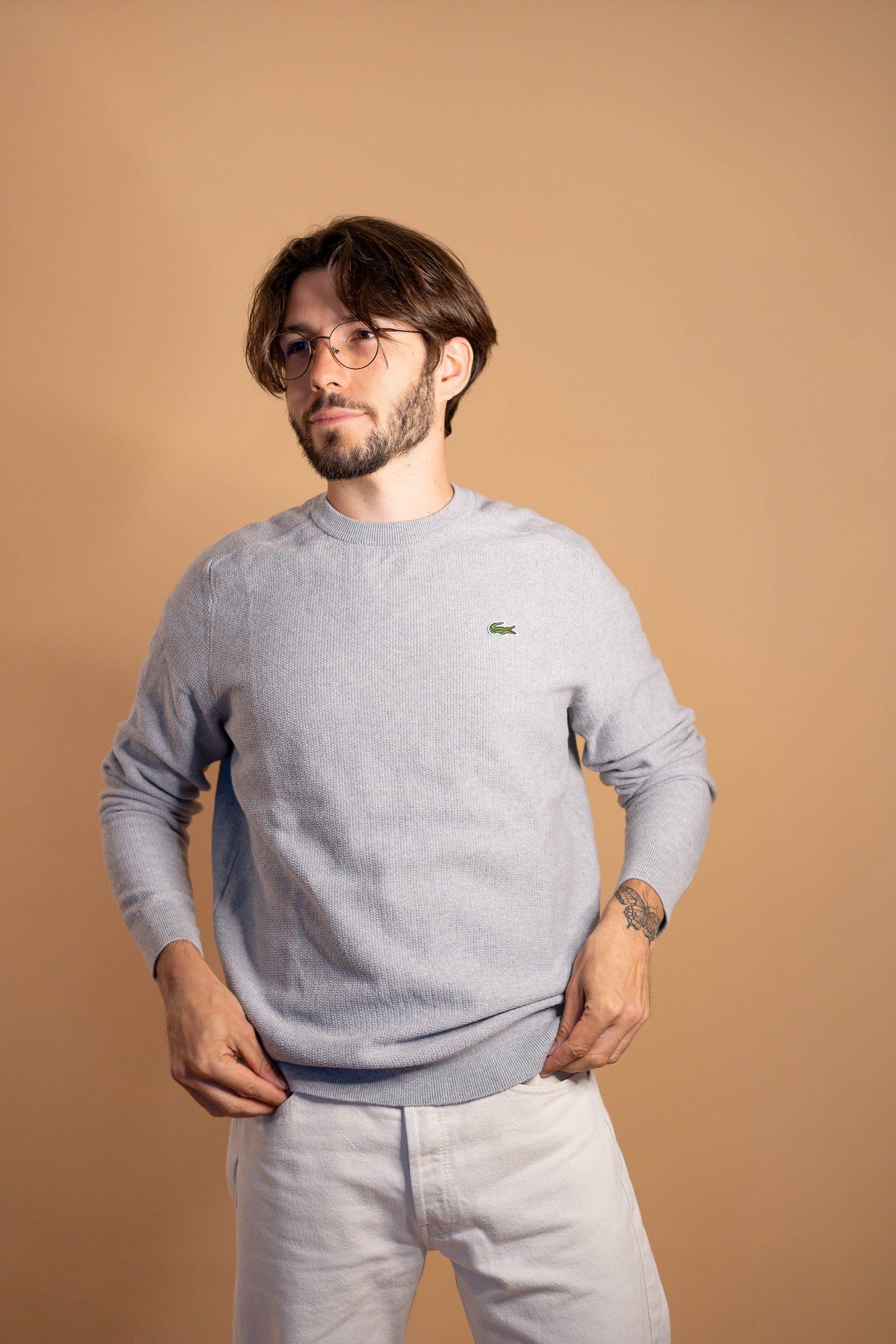 Sweat Lacoste Homme Gris #423