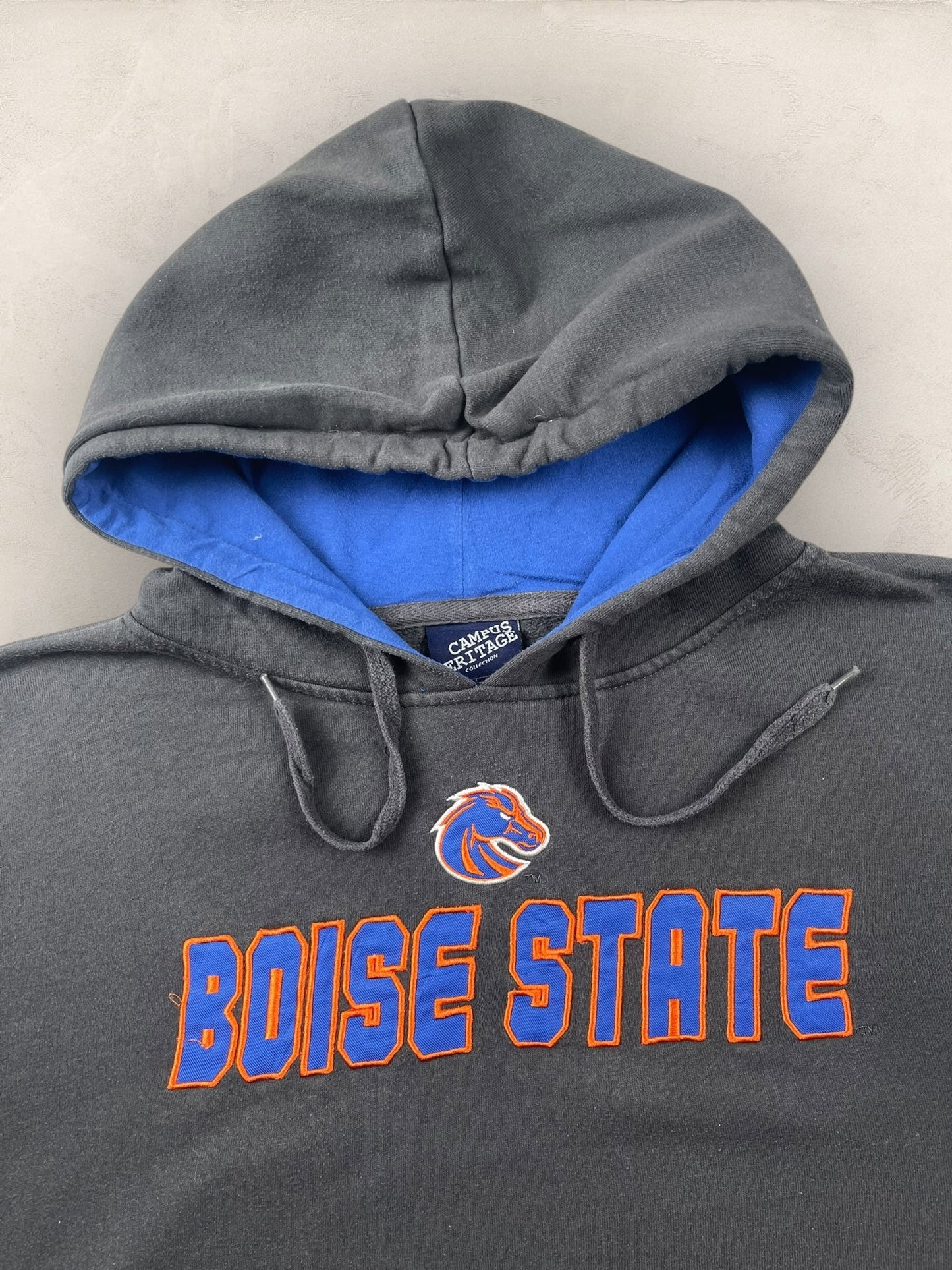 Sweat a capuche « Boise State » Sport - Team #2257 - GRIS - M - amifrip - Friperie en ligne et vêtements vintage