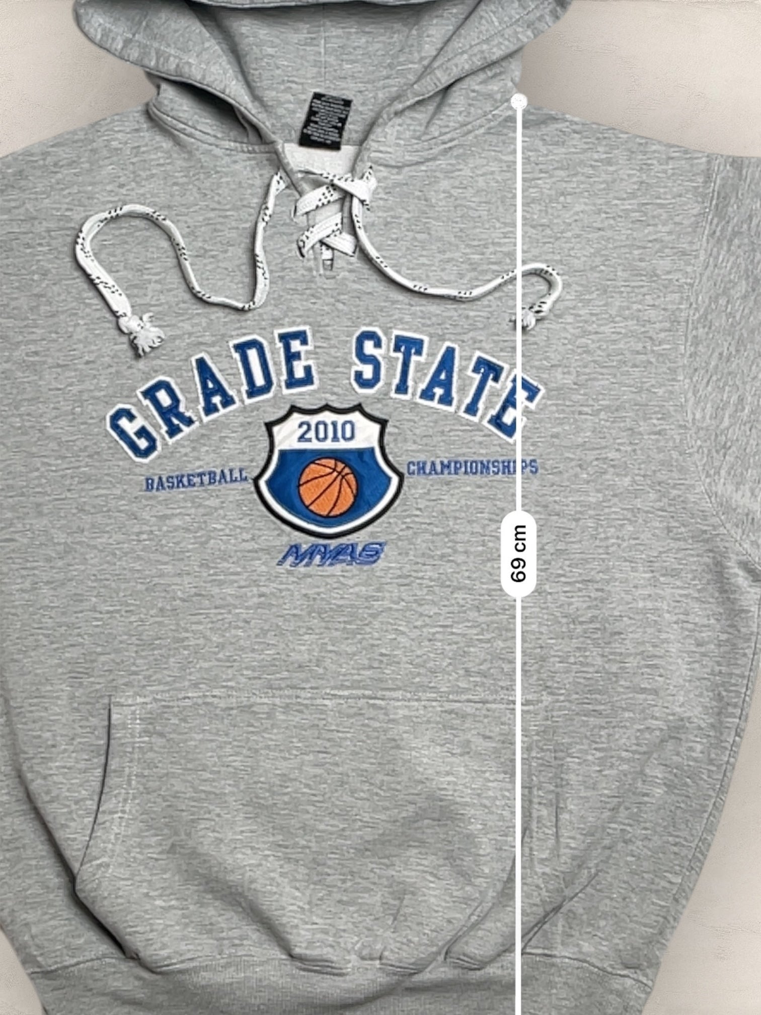 Sweat à capuche « Grade State » Sport - Team #2259 - GRIS - M - amifrip - Friperie en ligne et vêtements vintage