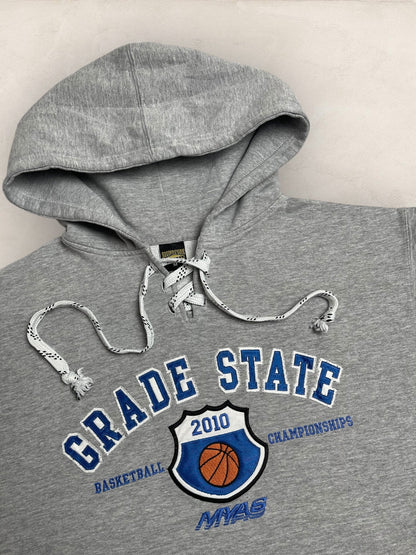 Sweat à capuche « Grade State » Sport - Team #2259 - GRIS - M - amifrip - Friperie en ligne et vêtements vintage