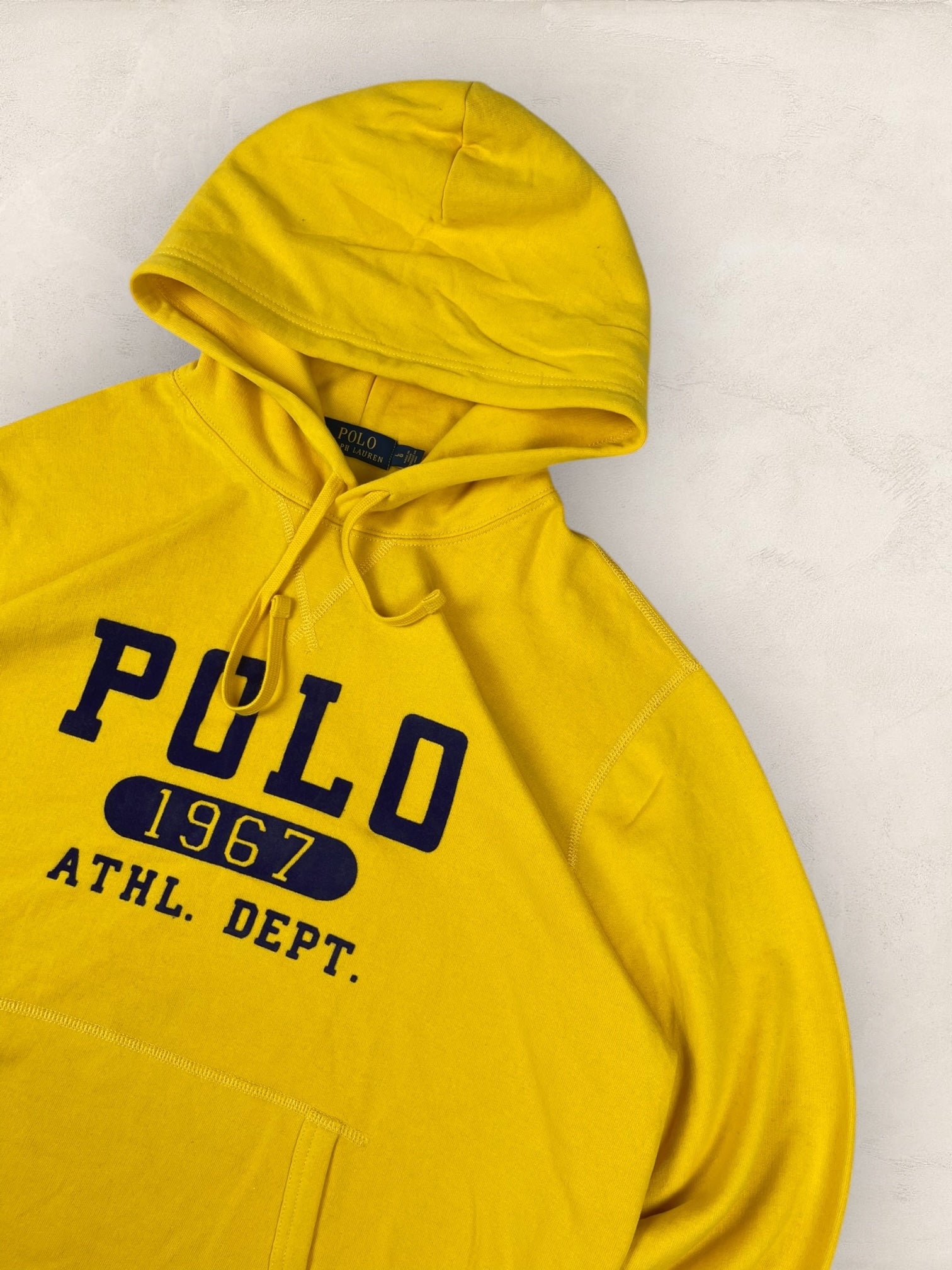 Sweat à Capuche Ralph Lauren Homme - XS - Jaune - amifrip - Friperie en ligne et vêtements vintage