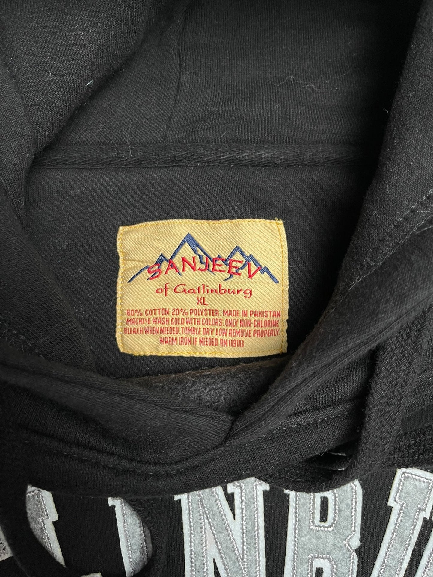 Sweat à capuche style universitaire « Tennessee » #2271 - Noir - XL - amifrip - Friperie en ligne et vêtements vintage