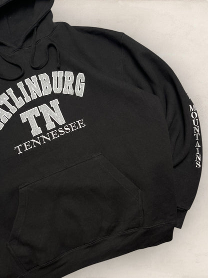 Sweat à capuche style universitaire « Tennessee » #2271 - Noir - XL - amifrip - Friperie en ligne et vêtements vintage