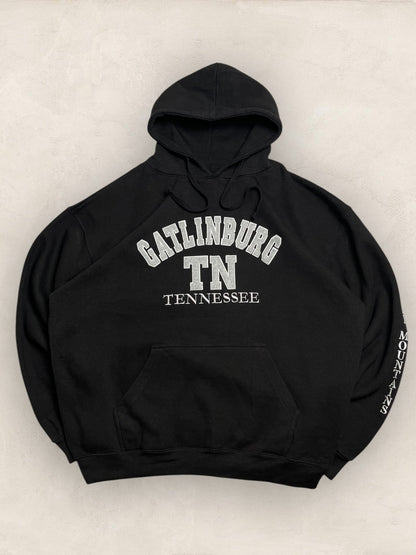 Sweat à capuche style universitaire « Tennessee » #2271 - Noir - XL - amifrip - Friperie en ligne et vêtements vintage