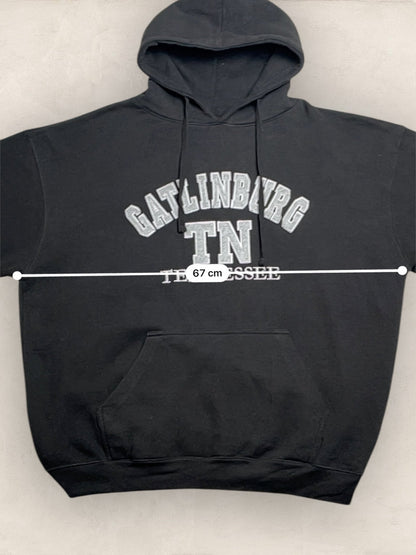 Sweat à capuche style universitaire « Tennessee » #2271 - Noir - XL - amifrip - Friperie en ligne et vêtements vintage
