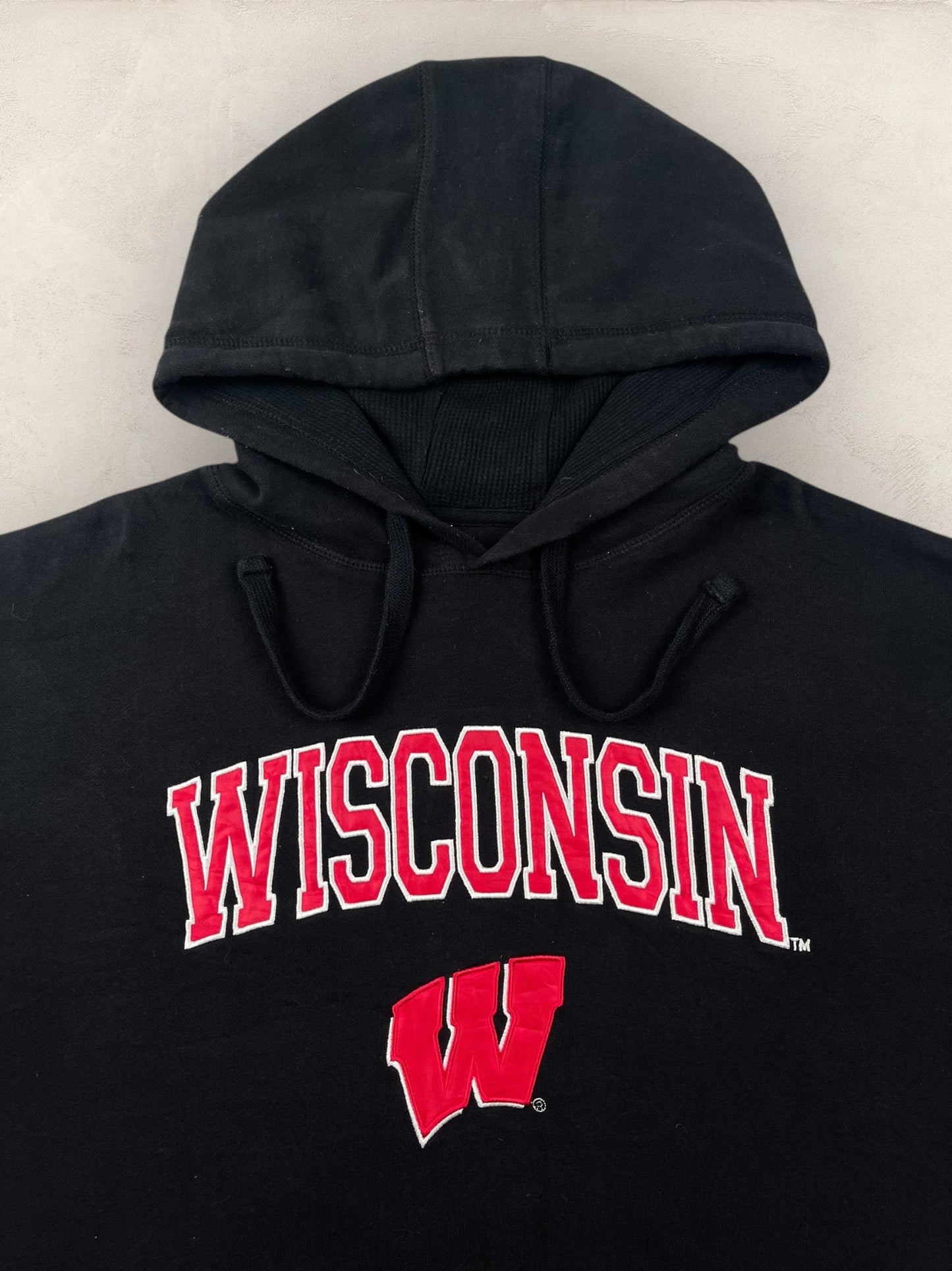 Sweat à capuche « Wisconsin » Sport - Team #2270 - NOIR - XL - amifrip - Friperie en ligne et vêtements vintage