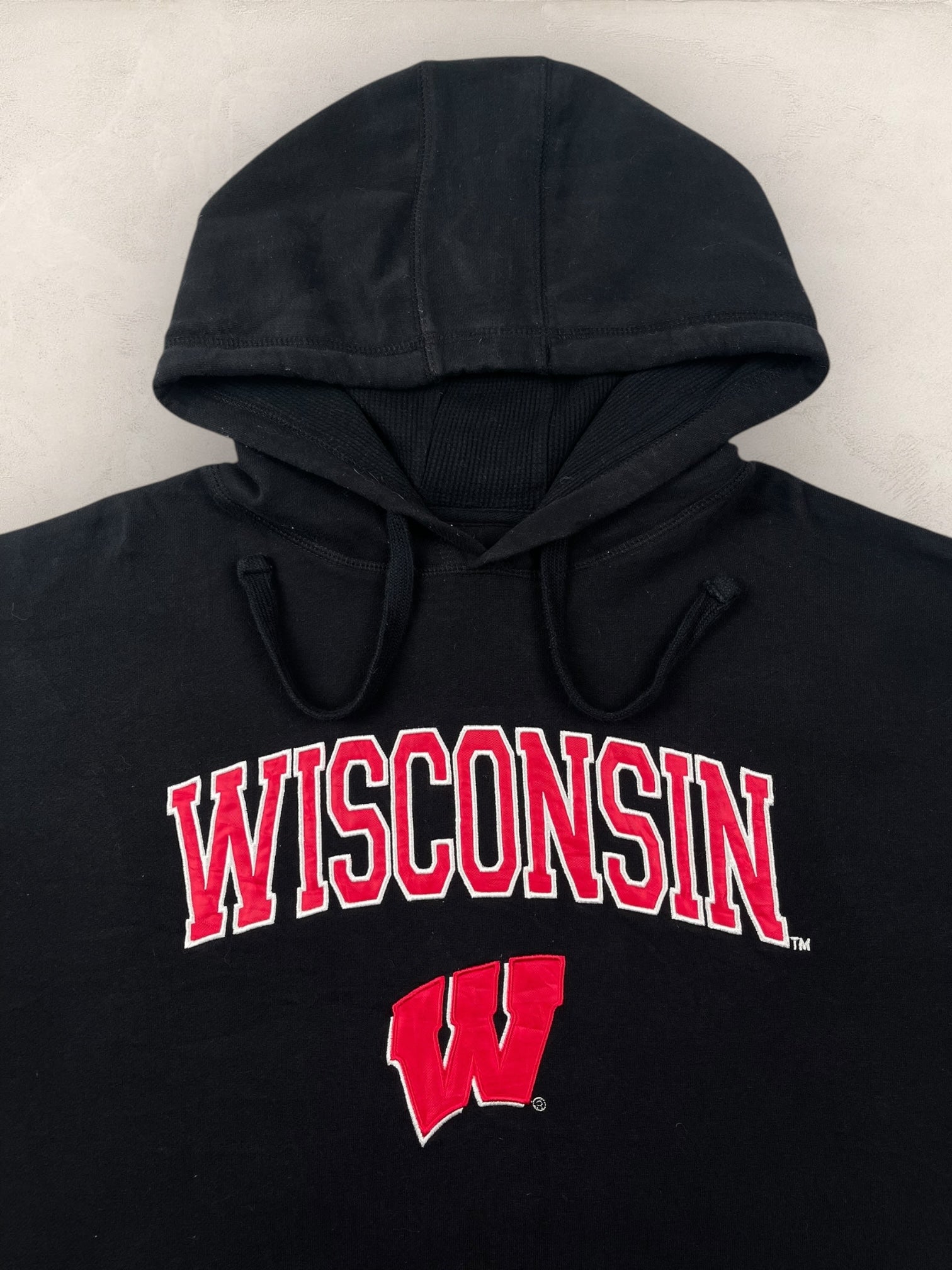 Sweat à capuche « Wisconsin » Sport - Team #2270 - NOIR - XL - amifrip - Friperie en ligne et vêtements vintage