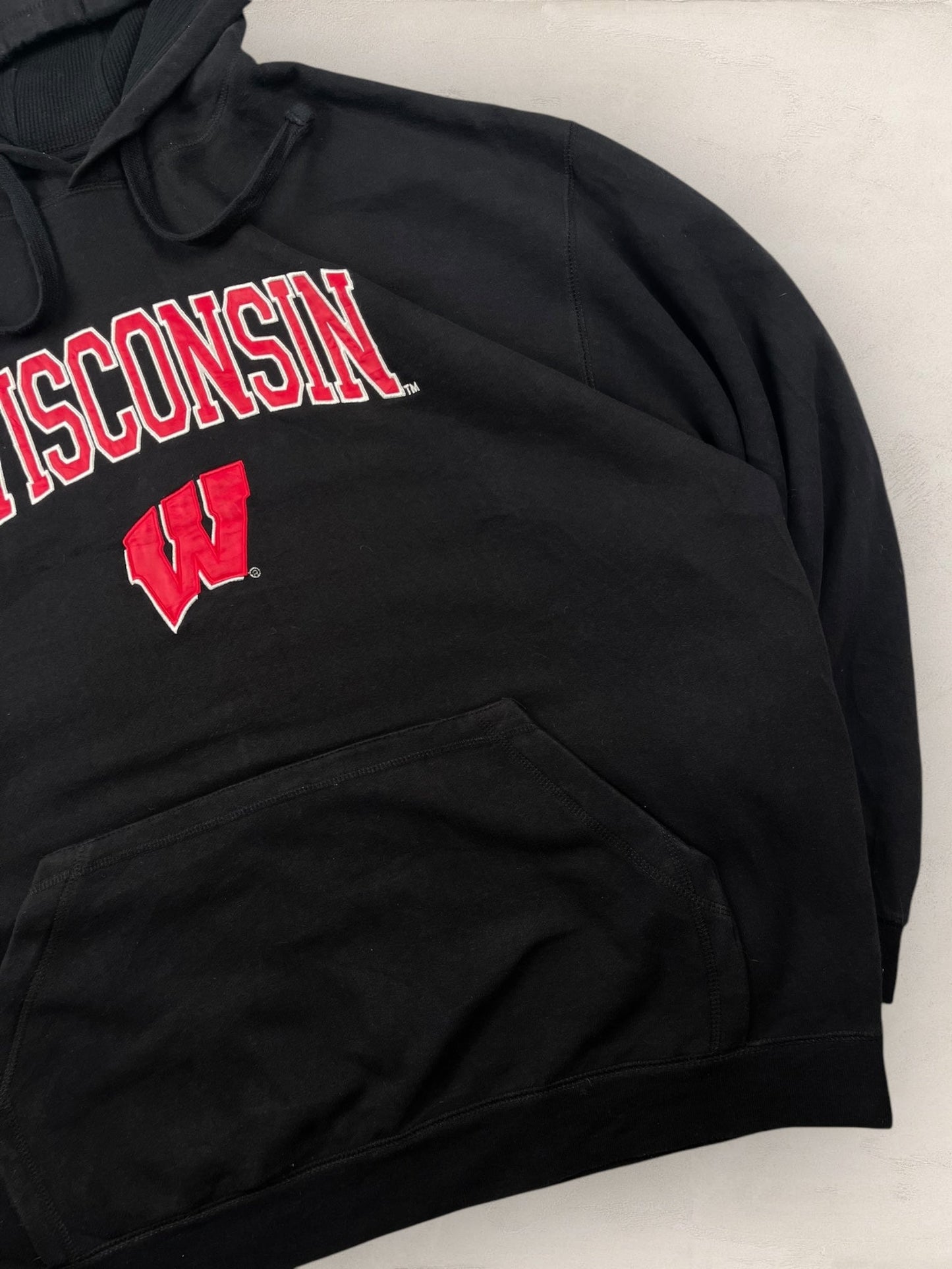 Sweat à capuche « Wisconsin » Sport - Team #2270 - NOIR - XL - amifrip - Friperie en ligne et vêtements vintage