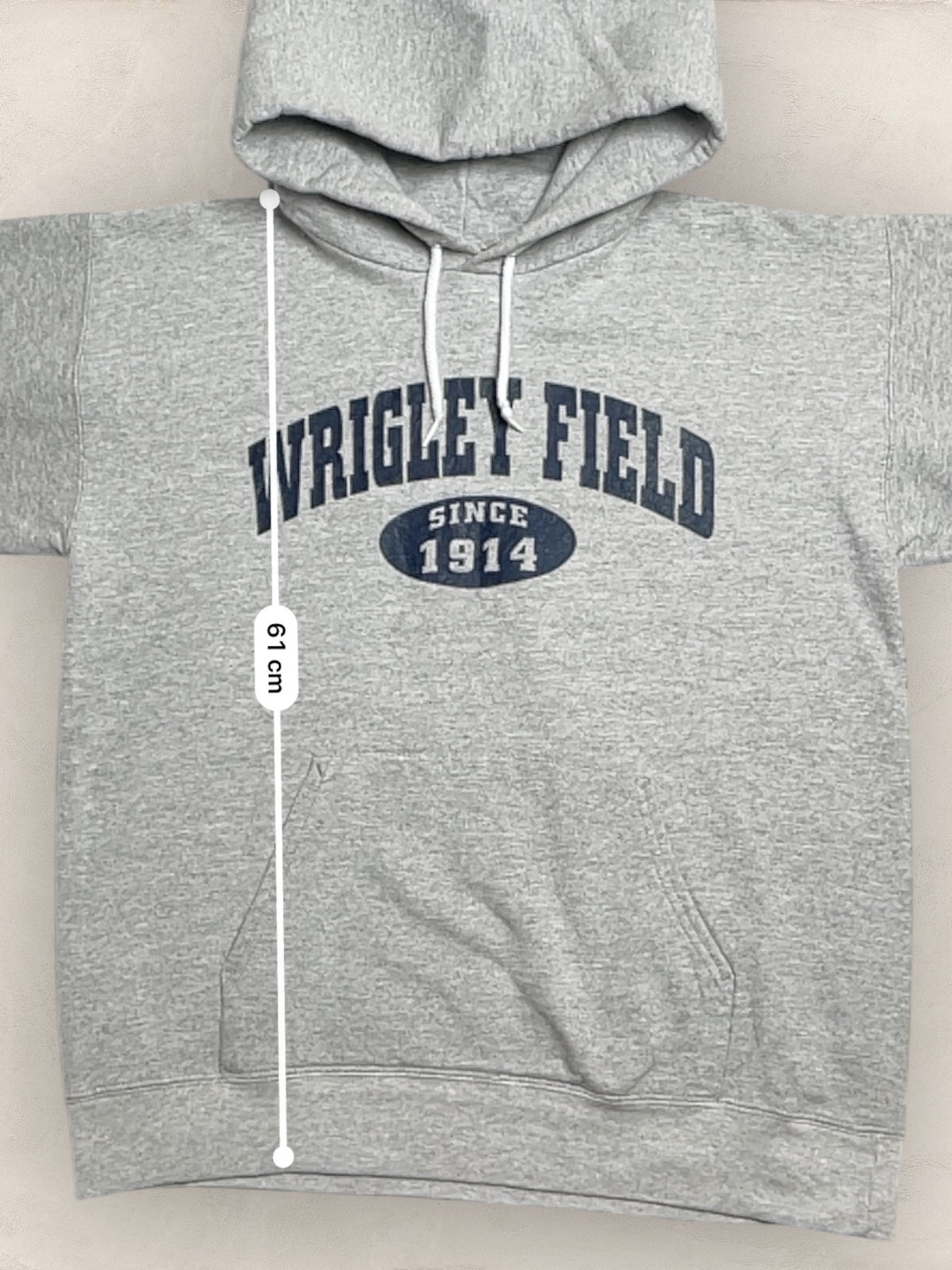 Sweat à capuche « Wrigley Field » Sport - Team Ref: 2275 - GRIS - S - amifrip - Friperie en ligne et vêtements vintage